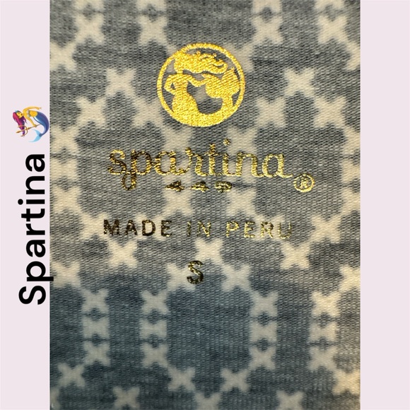 Spartina Black and Cream Patterned Dress. Size Small. EUC - Picture 3 of 5